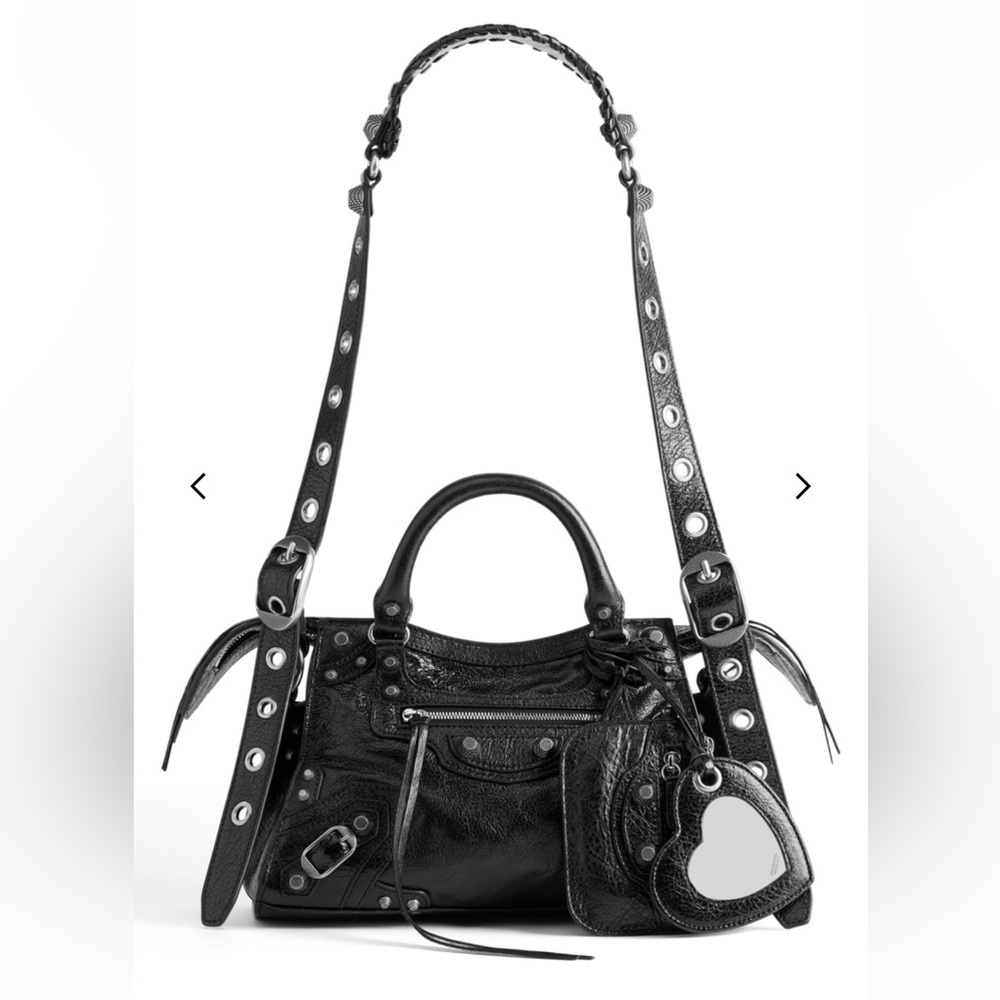Balenciaga Neo Cagole City XS Handbag with swarovski crystals